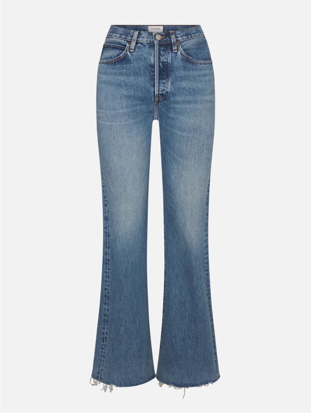 Frame | The Lax | RIGID DENIM | HIGH RISE FLARE | FULL LENGTH | Size 29